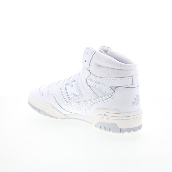 New Balance 650R BB650RWW Men's 8.5 White Leather Lifestyle Sneakers Shoes NEW - Picture 6 of 9